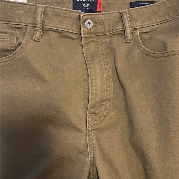 Dockers Jean Cut Khaki All Seasons Tech Mens Straight Fit Flat Front Pant 34X30 - Picture 6 of 7